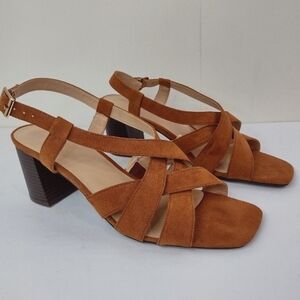 ANN TAYLOR factory women's heel Strappy sandals size (10)